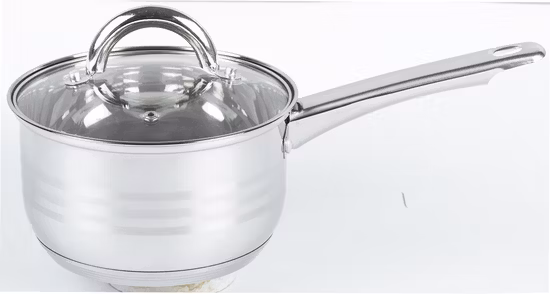 Ustensiles de cuisine personnalisés en gros, Casserole SS, casserole en acier inoxydable, ensemble d'ustensiles de cuisine